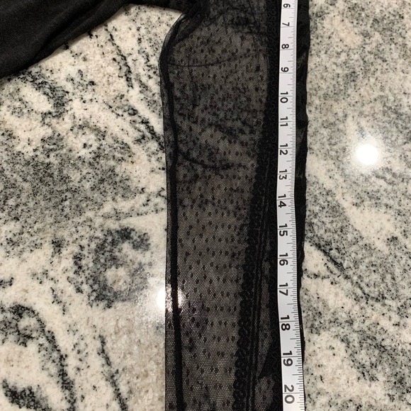 Free People Billie JeanTwofer Tee Floral Lace Embroidered Top Size Sm,black - Picture 16 of 16